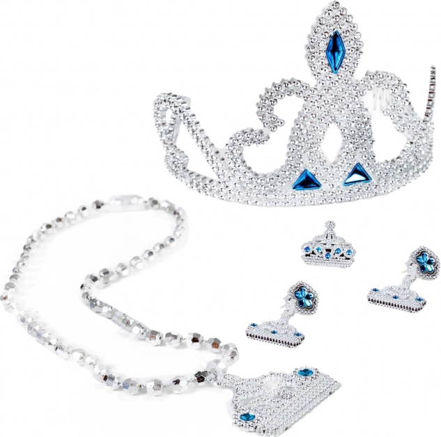 Ensemble fille Royaume d’Hiver avec couronne