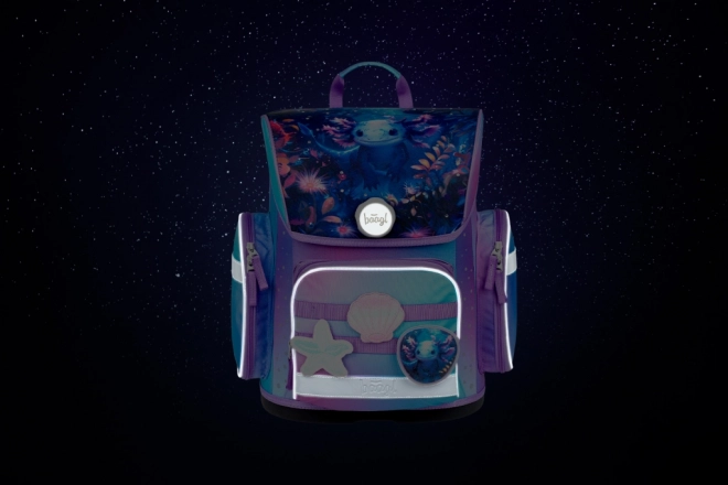 Set scolaire Baagl Ergo Axolotl : cartable, trousse et sac