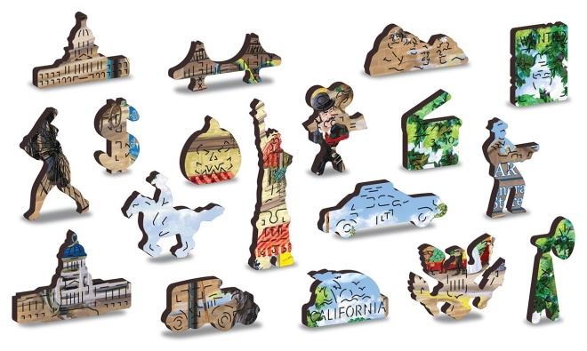 Pièces en bois aux formes uniques
