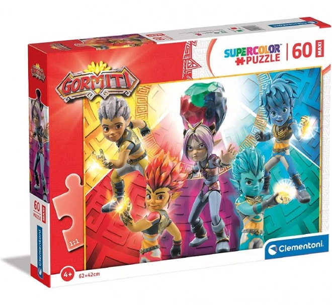 Clementoni Puzzle Gormiti Supercolor Maxi 60 pièces
