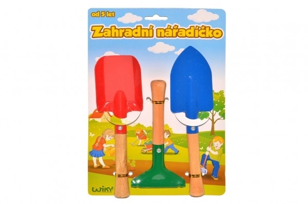 Outils de jardinage en métal pour enfants 3 pcs