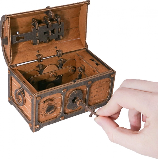 Puzzle 3D en bois Escape Room Coffre au Trésor