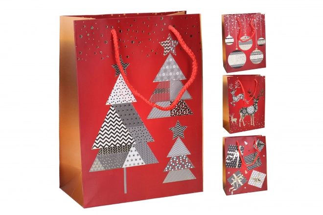 Sac cadeau L 31x40x12 cm Noël
