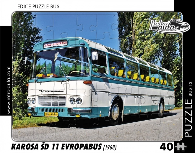 Puzzle rétro bus Karosa ŠD 11 Evropabus 1968