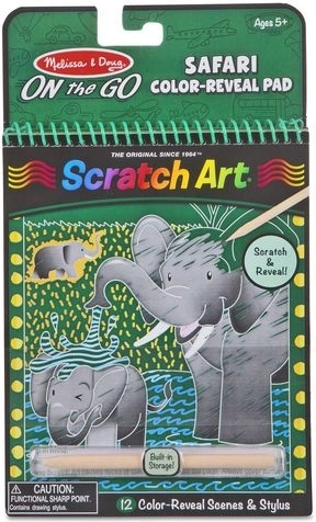 Bloc à gratter Safari pour enfants 5+