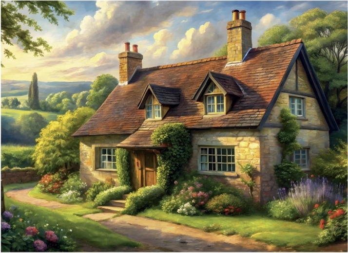 Puzzle Campagne anglaise 1000 pièces