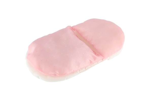 Couette avec petit oreiller - ensemble pour poupées pour lit / landau mélange de couleurs en sachet 20x40x5cm