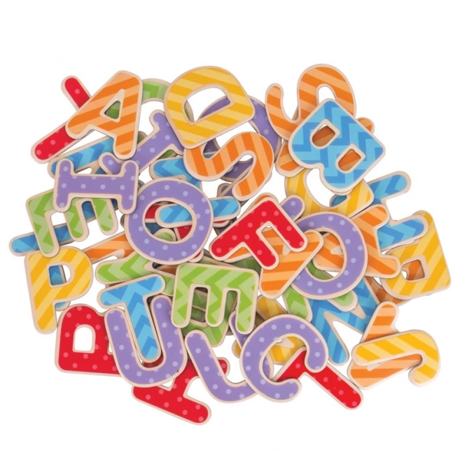 Bigjigs Toys Alphabet magnétique coloré (lettres majuscules)