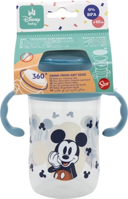 STOR Gobelet d'entraînement pour enfants 395 ml Mickey Mouse