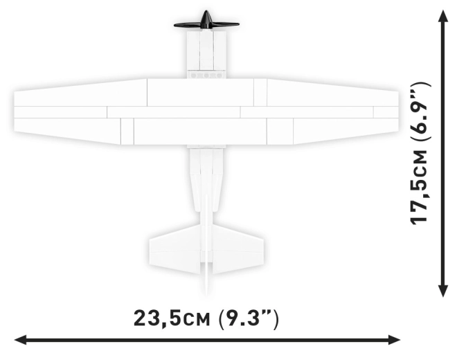 Cobi maquette Cessna 172 Skyhawk 160 briques blanc