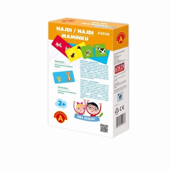 Trouve maman - jeu d'école