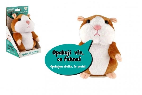 Hamster en peluche parlant Mireček