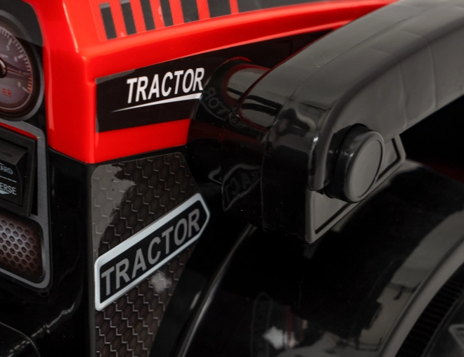 Tracteur électrique pour enfants avec lame – Rouge