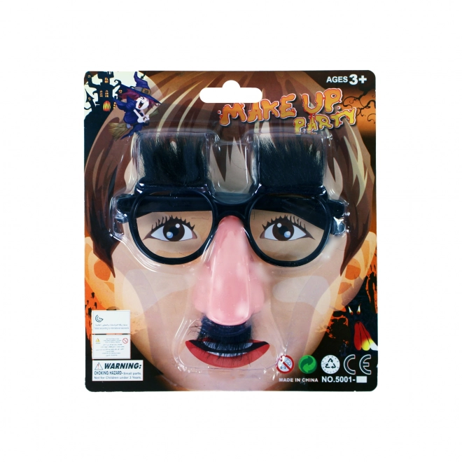 Lunettes avec nez et moustache