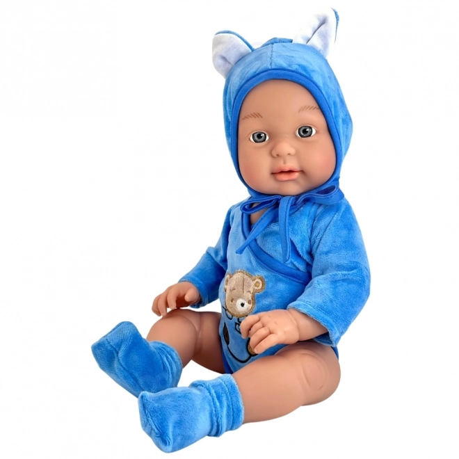 Poupée royale Woopie bébé en tenue d'ourson 46 cm