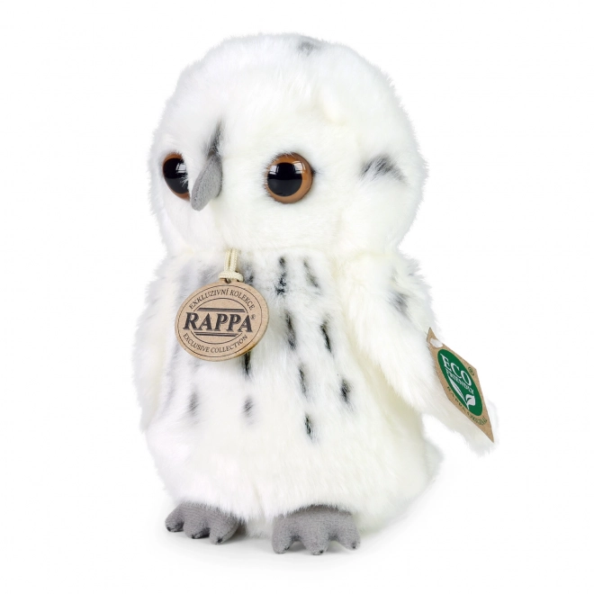 Rappa Peluche chouette blanche 18 cm ÉCOLOGIQUE