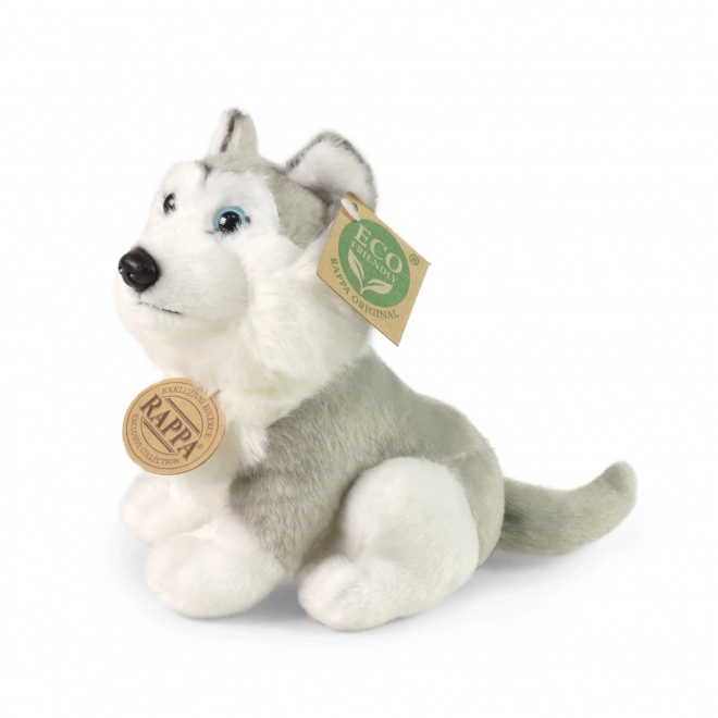 Chien husky en peluche 16 cm ÉCOLOGIQUE