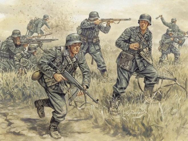 Infanterie allemande - figurines en plastique