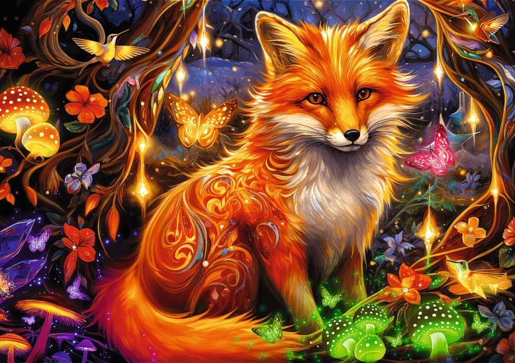 puzzle 1000 pièces – renard féerique dreamscapes
