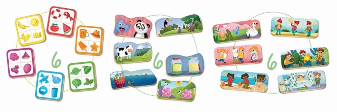 Educa Ensemble de puzzles pour enfants : Couleurs, Séquences et Contraires 3 en 1