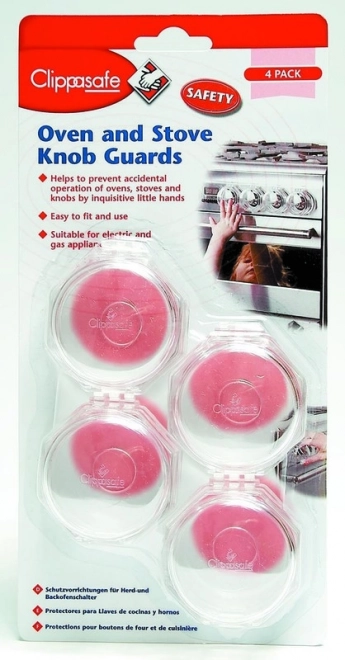 Boutons de protection pour cuisinière 4 pcs, Transparent