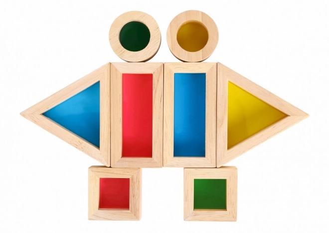 Blocs en bois colorés avec miroirs TOOKY TOY