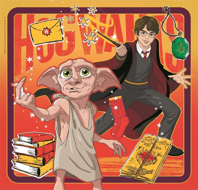 Puzzle Carré : Harry Potter, 3x48 pièces
