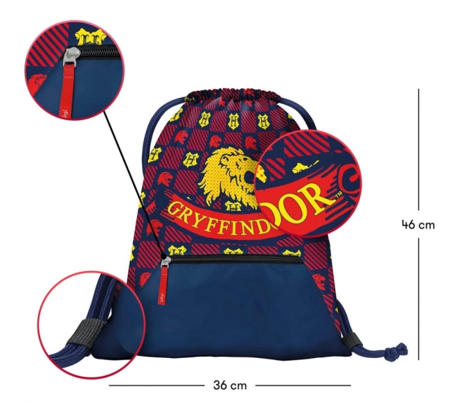 Sac avec poche Harry Potter Gryffondor