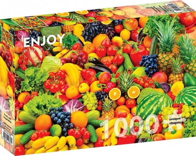 Profitez du puzzle Fruits et légumes 1000 pièces