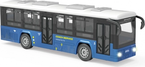 Bus bleu avec effets lumineux et sonores