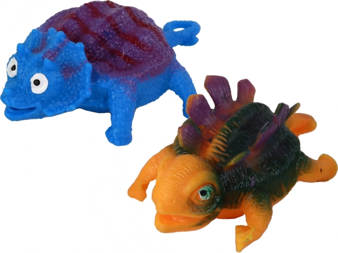 Deux jouets dinosaures joyeux