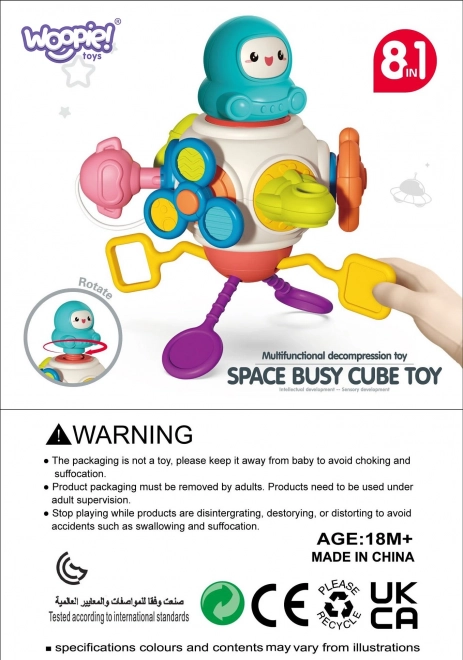 Cube sensoriel Montessori pour enfants à partir de 18 mois