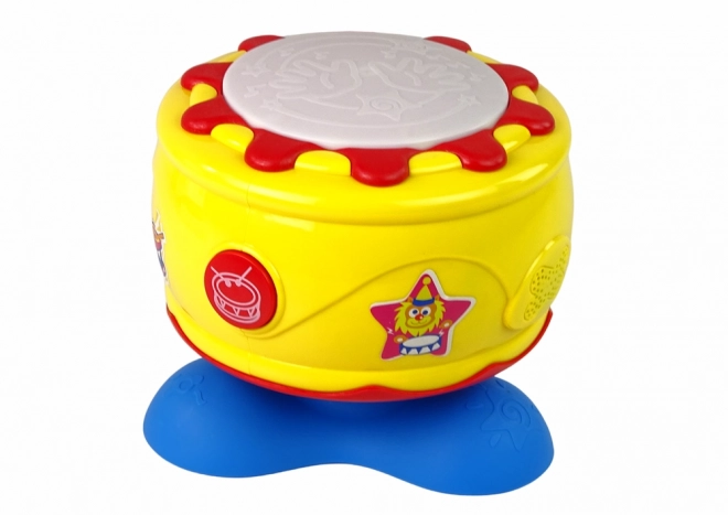 Grand tambour musical interactif avec lumières 19 cm