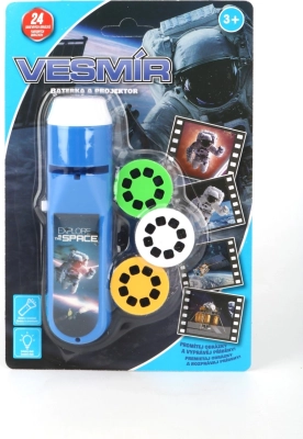 Lampe de poche et projecteur espace – set de projection pour enfants