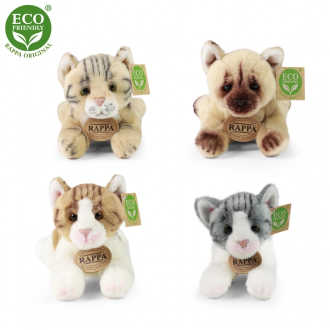 Chat en peluche 18 cm écologique