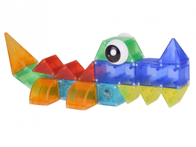 Blocs magnétiques 3D Blocs magnétiques lumineux 64 pièces ZA5240