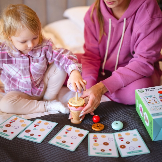 Crèmes glacées en bois Woopie Green pâtisserie Montessori