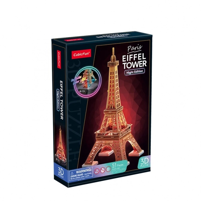 Puzzle 3D Tour Eiffel (version nocturne)