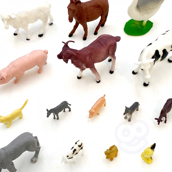 Woopie set de figurines animaux de la ferme 34 pcs