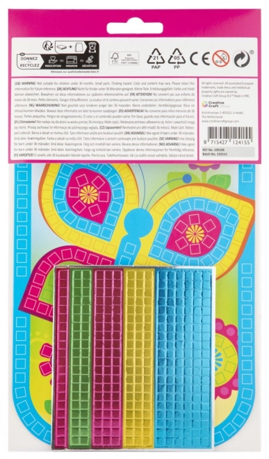 Kit créatif mosaïque par couleurs – métallique A5, motif papillon