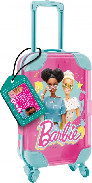 Barbie ensemble créatif de voyage dans une valise