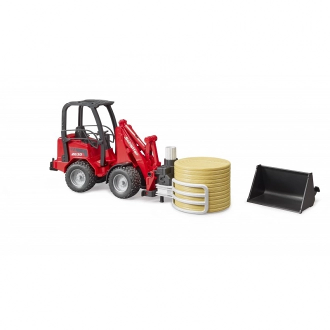 Chargeur frontal Bruder Sch4ffer avec pinces pour manipulation de balles