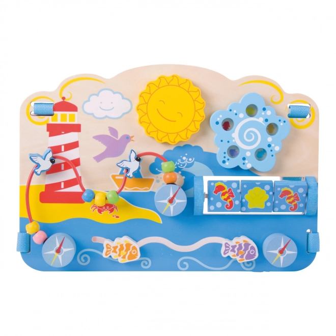 Bigjigs Baby Planche motrice en bois mer