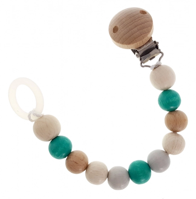 Hess Attache-tétine Nature turquoise