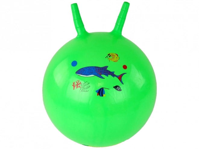 Balle sautante 45 cm verte