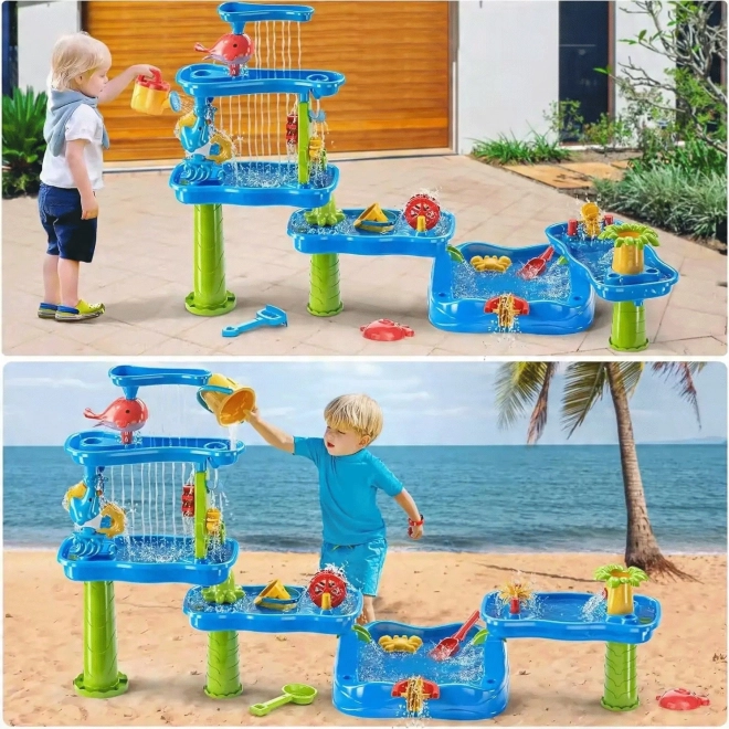 Aire de jeu interactive aquatique et sablonneuse Woopie
