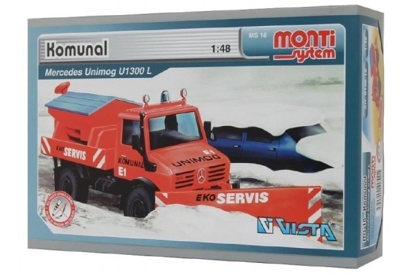 Ensemble de construction Monti System MS 18 Communal Mercedes 22x15x6cm