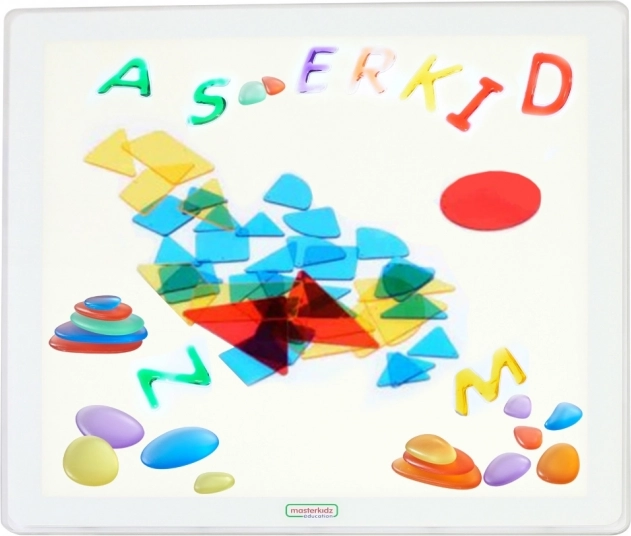 Masterkidz Panneau lumineux LED carré coloré + ensemble d'accessoires