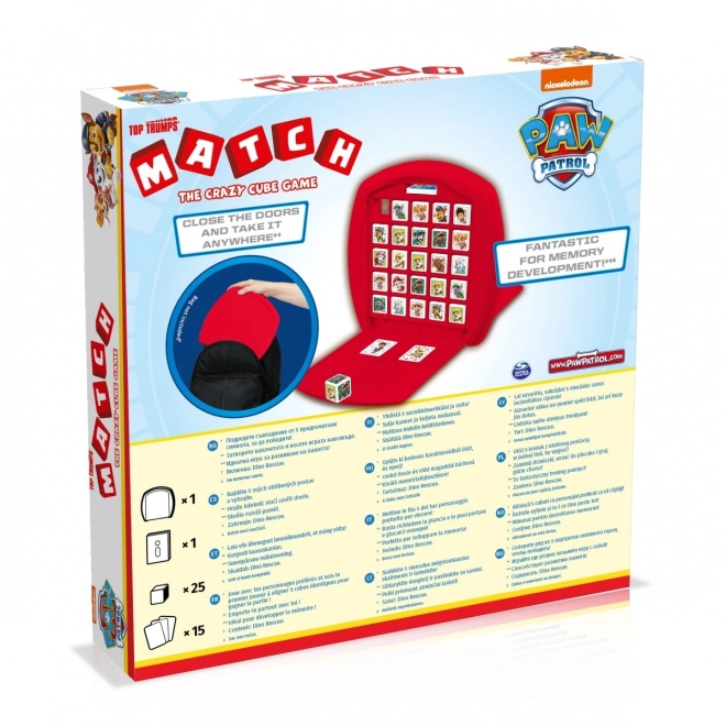 Jeu de société Match Paw Patrol