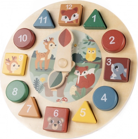 Horloge d’activités en bois, Wood